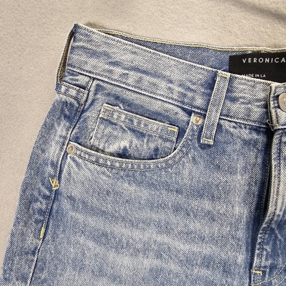 $248 Veronica Beard Women's Blue Carly High Rise Kick Flare Jeans PantsSize 26/2 - Picture 7 of 15